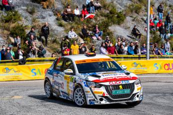 Roberto Blach-José Murado (Peugeot 208 Rally4). RallyRACC 2021